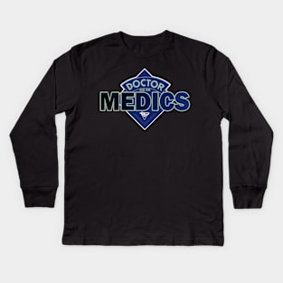 Doctor & the Medics - Doctor Who Style Logo Kids Long Sleeve T-Shirt